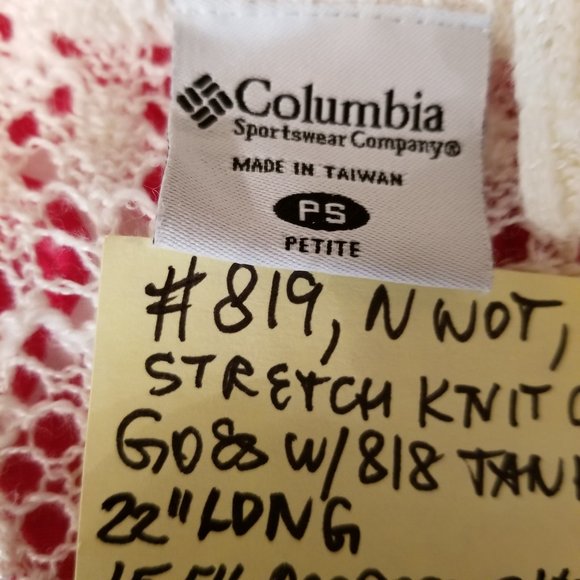 🌍#819 NWOT Columbia PS White Eyelet Cotton Cardigan - Picture 8 of 16